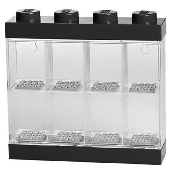 Caixa de Exposição para Minifiguras LEGO Minifigure Display Case 8 (ABS, polipropileno - Preto/Transparente)