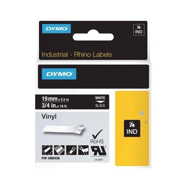 Fita de Impressão DYMO Rhino 1805436 (Branco sobre Preto), miniatura 3