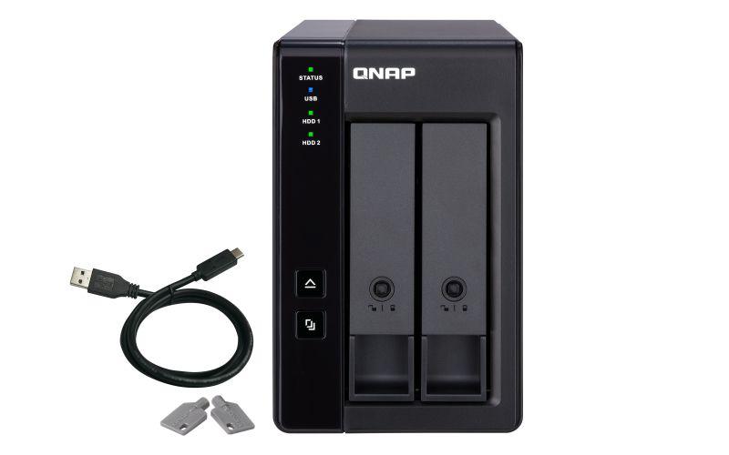Caixa Externa RAID QNAP TR-002 (2,5/3,5" - Serial ATA II, Serial ATA III - Preto) — miniatura 2