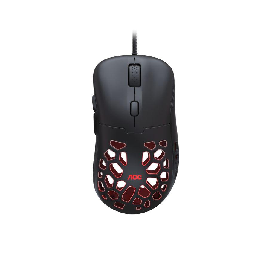 Rato AOC GM510B (Mão direita - 16000 DPI - Ótico - Preto)
