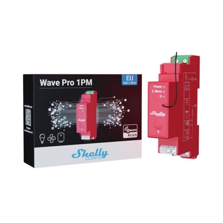 Relé Inteligente SHELLY Qubino Wave Pro 1PM (Vermelho), miniatura 4