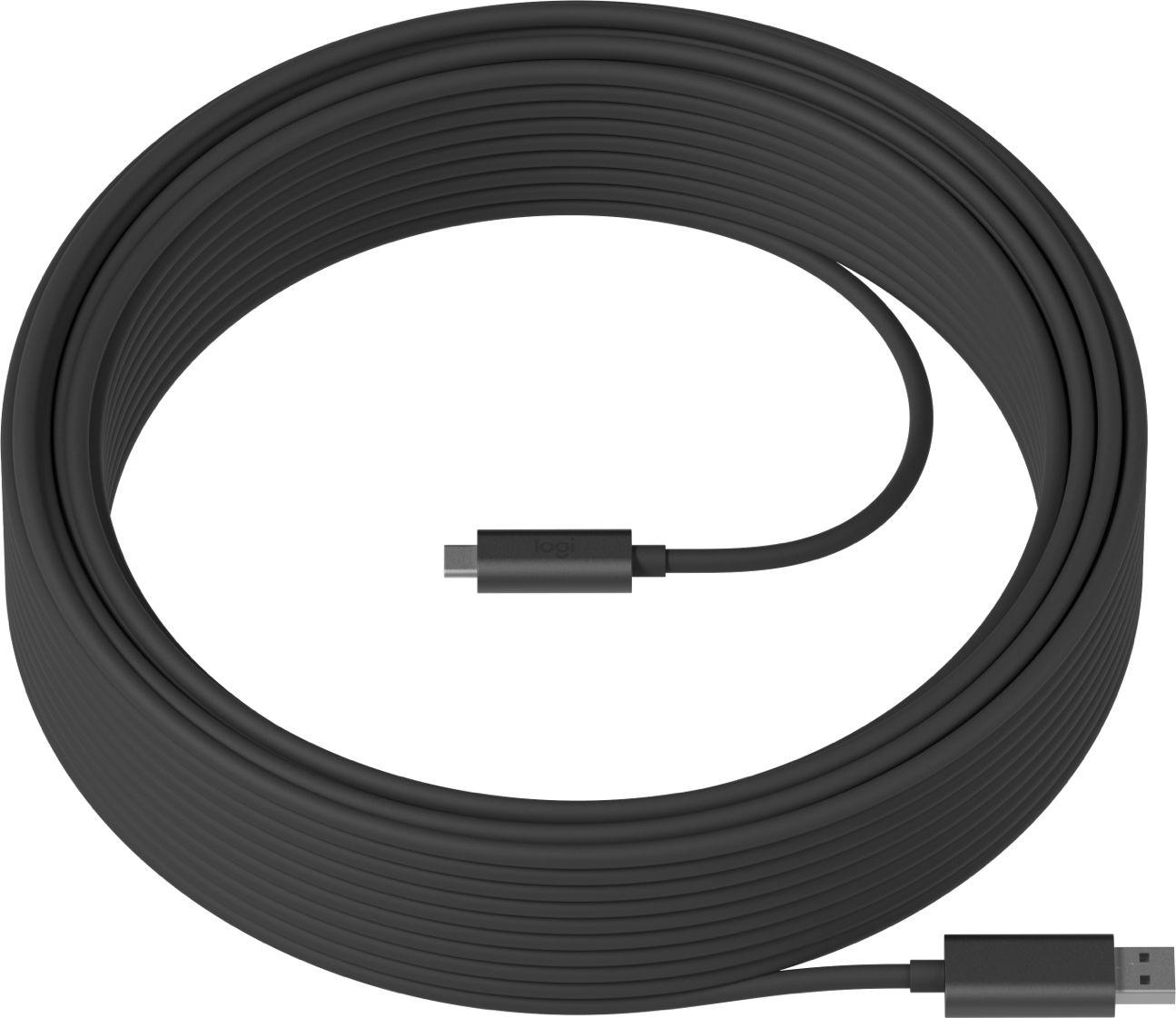 Cabo USB LOGITECH Strong 939-001799 (USB 3.2 Gen 2 - USB/USB-C - Preto)