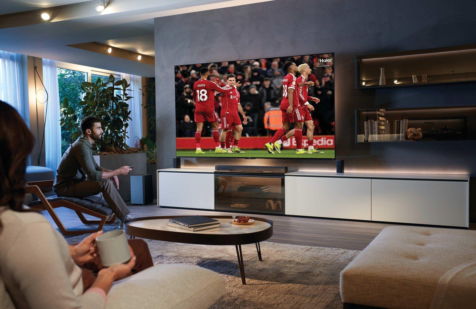Televisão HAIER TV H100S90FUX (DLED - 4K Ultra HD - 3840 x 2160 pixels - Preto) — miniatura 10