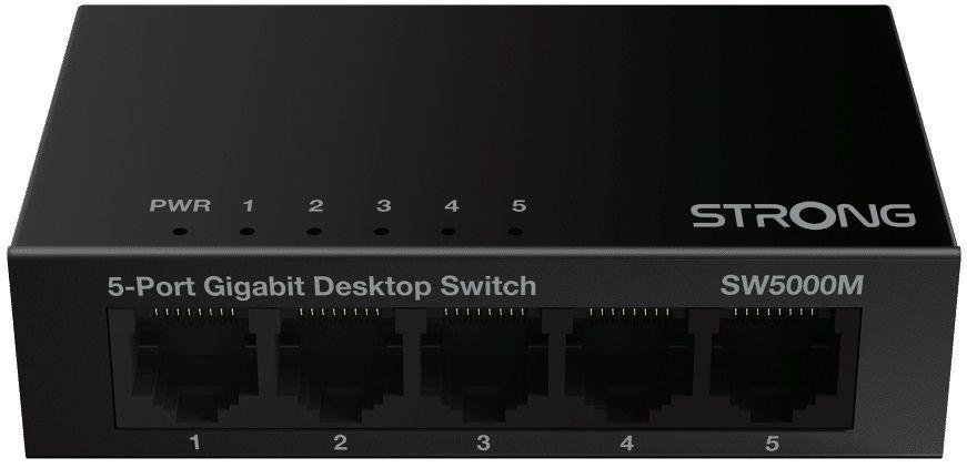 Switch STRONG SW5000M (Gigabit Ethernet - 10 Gbit/s - Preto) — miniatura 4
