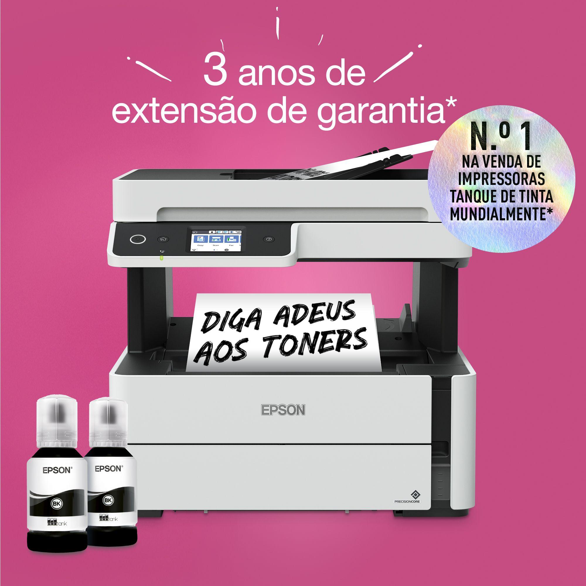 Impressora Multifunções EPSON EcoTank ET-M3180 (A4 - Impressão a preto e branco - 250 folhas - Preto e Branco), miniatura 11