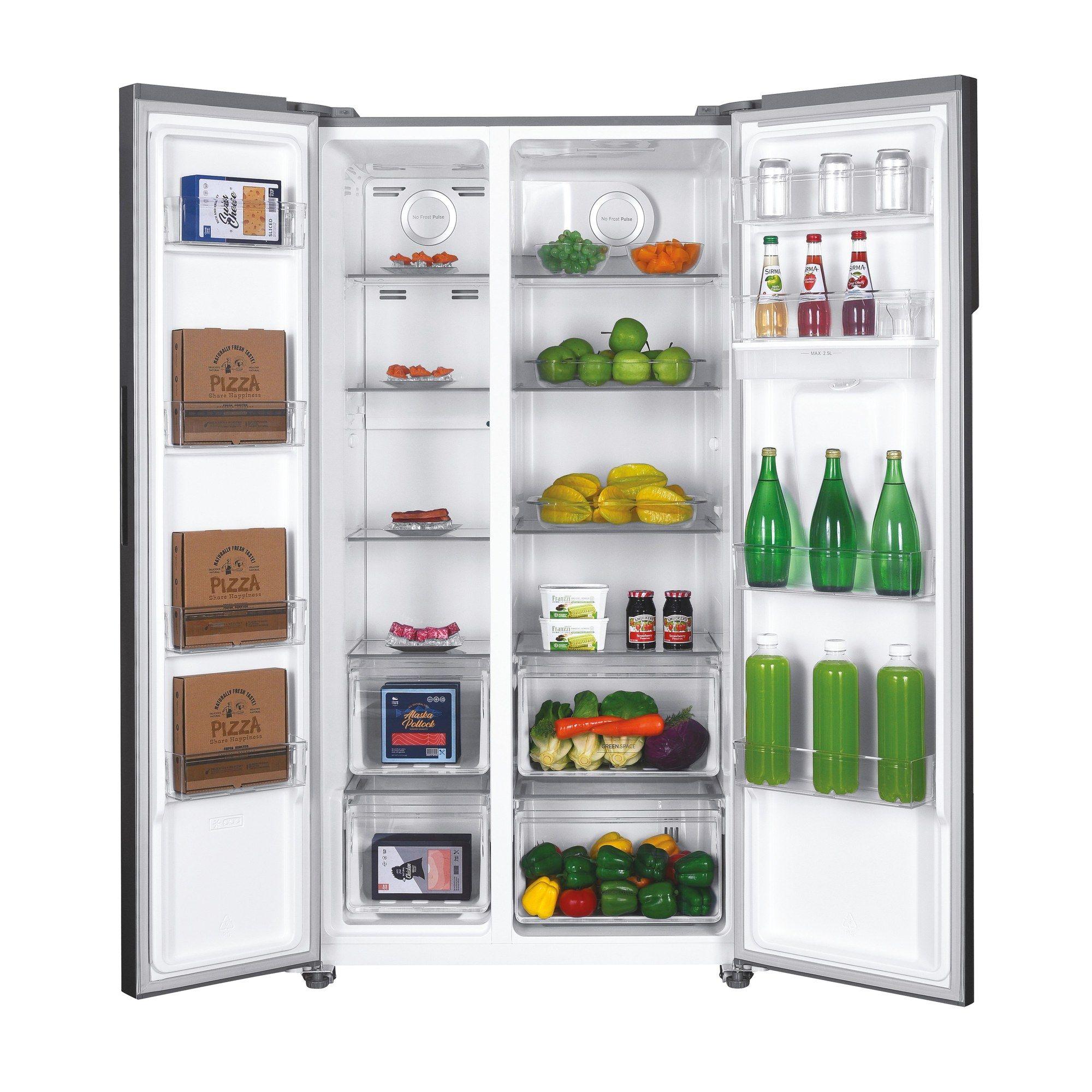 Frigorífico Americano Independente HOOVER HHSBSO6174XWD (532 L - 177x90x66 cm - 177 cm - Inox), miniatura 2
