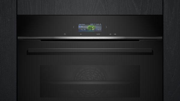 Forno Compacto Encastre SIEMENS CB734G1B1 (Forno elétrico - 47 L - 30-300 °C - Preto), miniatura 2