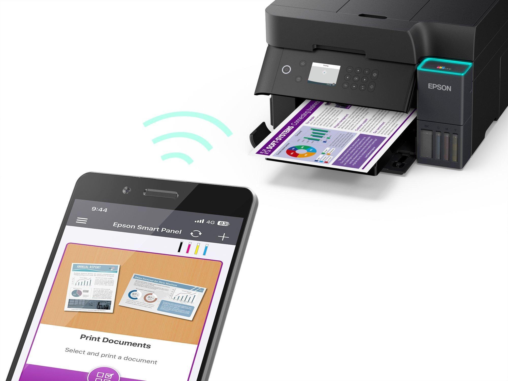 Impressora Multifunções EPSON EcoTank L6370 (A4 - Impressão a cores - 250 folhas - Preto), miniatura 5