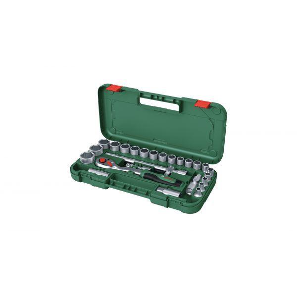 Jogo de Chaves de Caixa com Roquete BOSCH 1600A02Z9F (1/2" - 25 Peças - Preto e Verde), miniatura 2