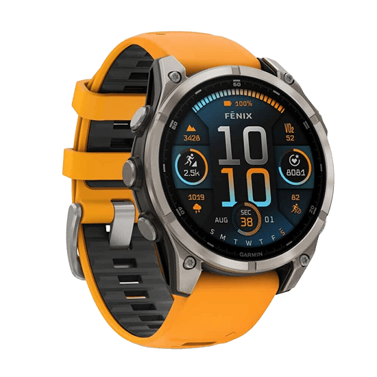 Relógio Desportivo GARMIN fenix 8 (Redondo - Android, iOS - AMOLED - Grafite e Laranja)
