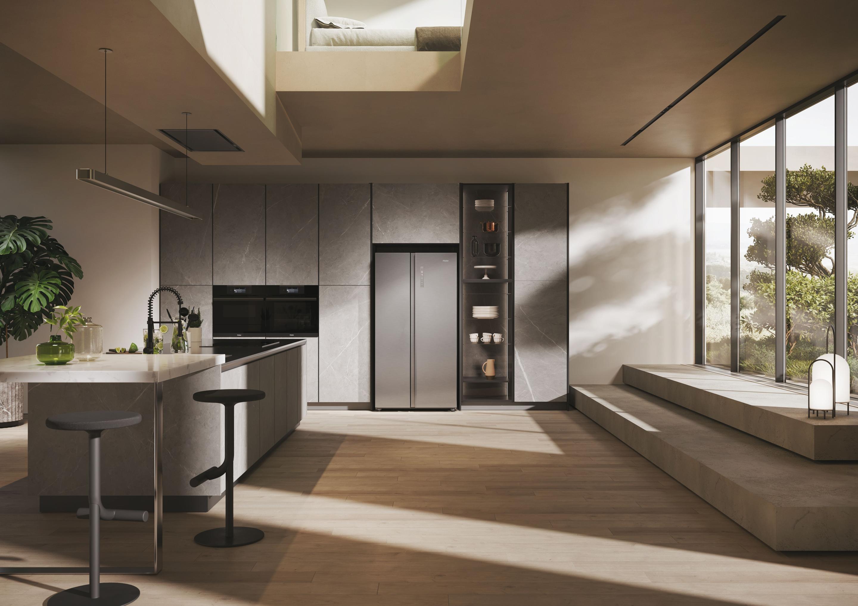 Frigorífico Americano Independente HAIER HSW79F18ANMM (611 L - 178x73x91 cm - Platina/Inox), miniatura 13