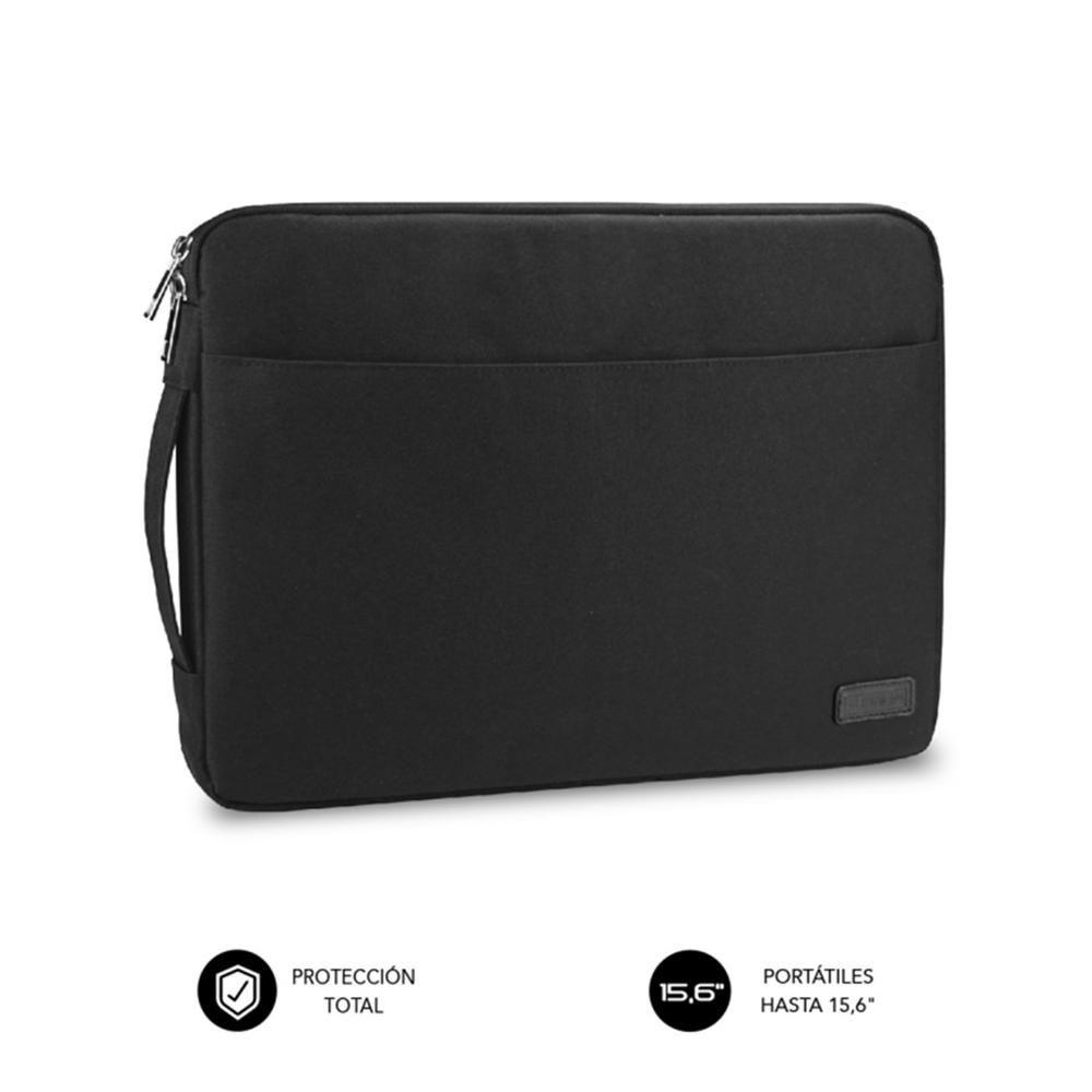 Capa para Portátil SUBBLIM Urban (15,6" - Poliéster - 15,6 polegadas - Preto)