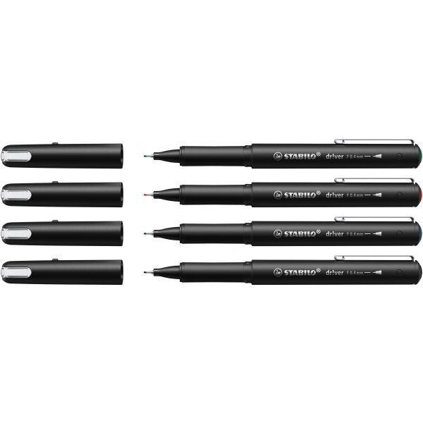Conjunto de 4 Marcadores de Ponta Fina STABILO dr!ver EO1088/4-01 (Cores Sortidas), miniatura 3