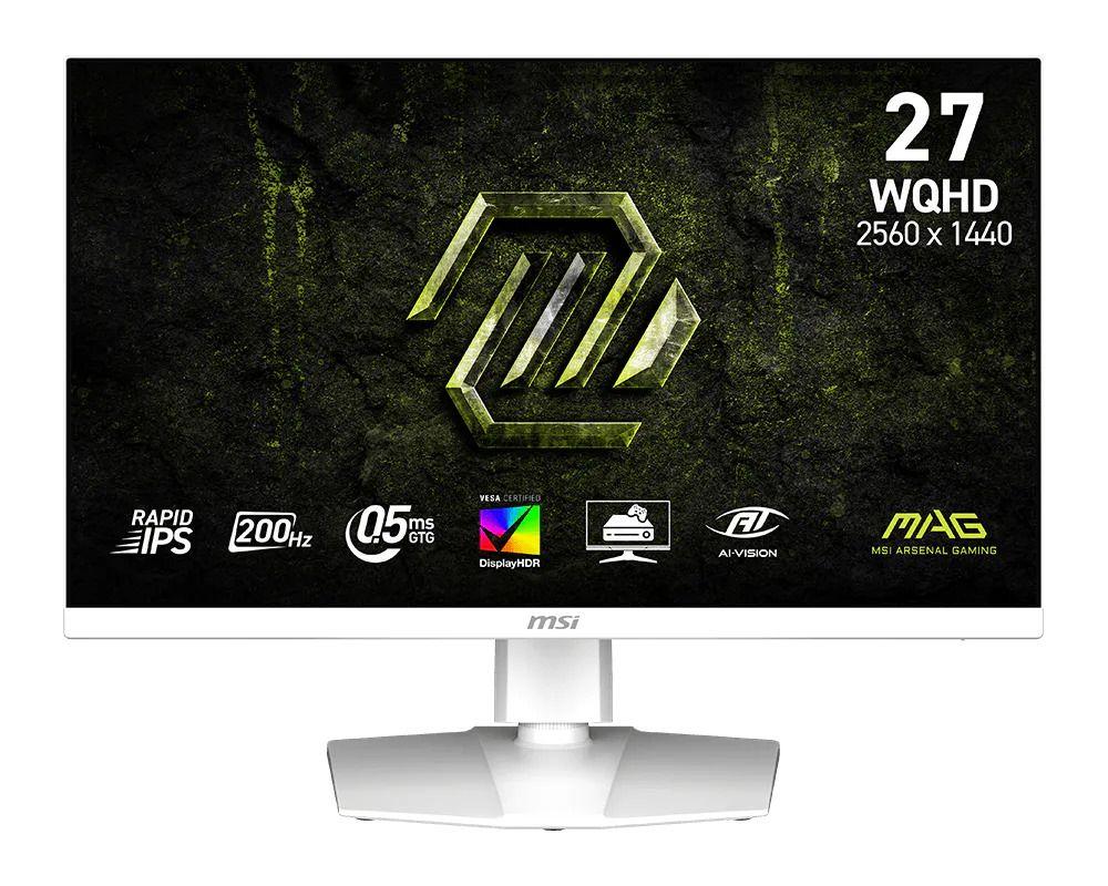 Monitor MSI MAG 274QRFWDE E20 (27" - Rapid IPS - 200 Hz - Branco)