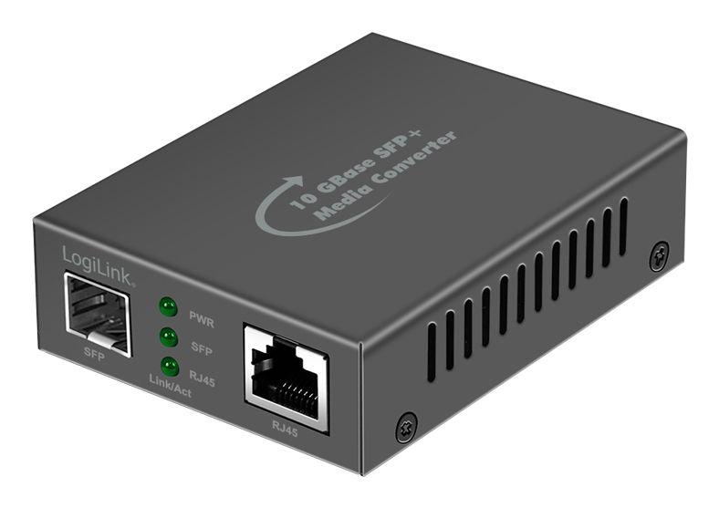 Conversor de Rede LOGILINK NMC003 (10000 Mbit/s - Preto)