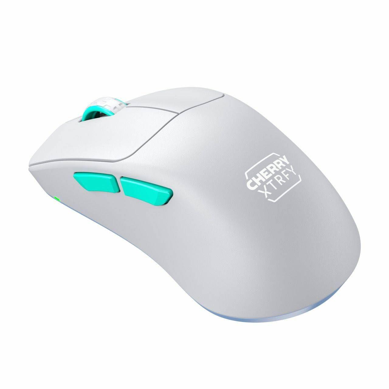 Rato CHERRY XTRFY M64 Wireless (Mão direita - 26000 DPI - Ótico - Branco/Turquesa) — miniatura 2