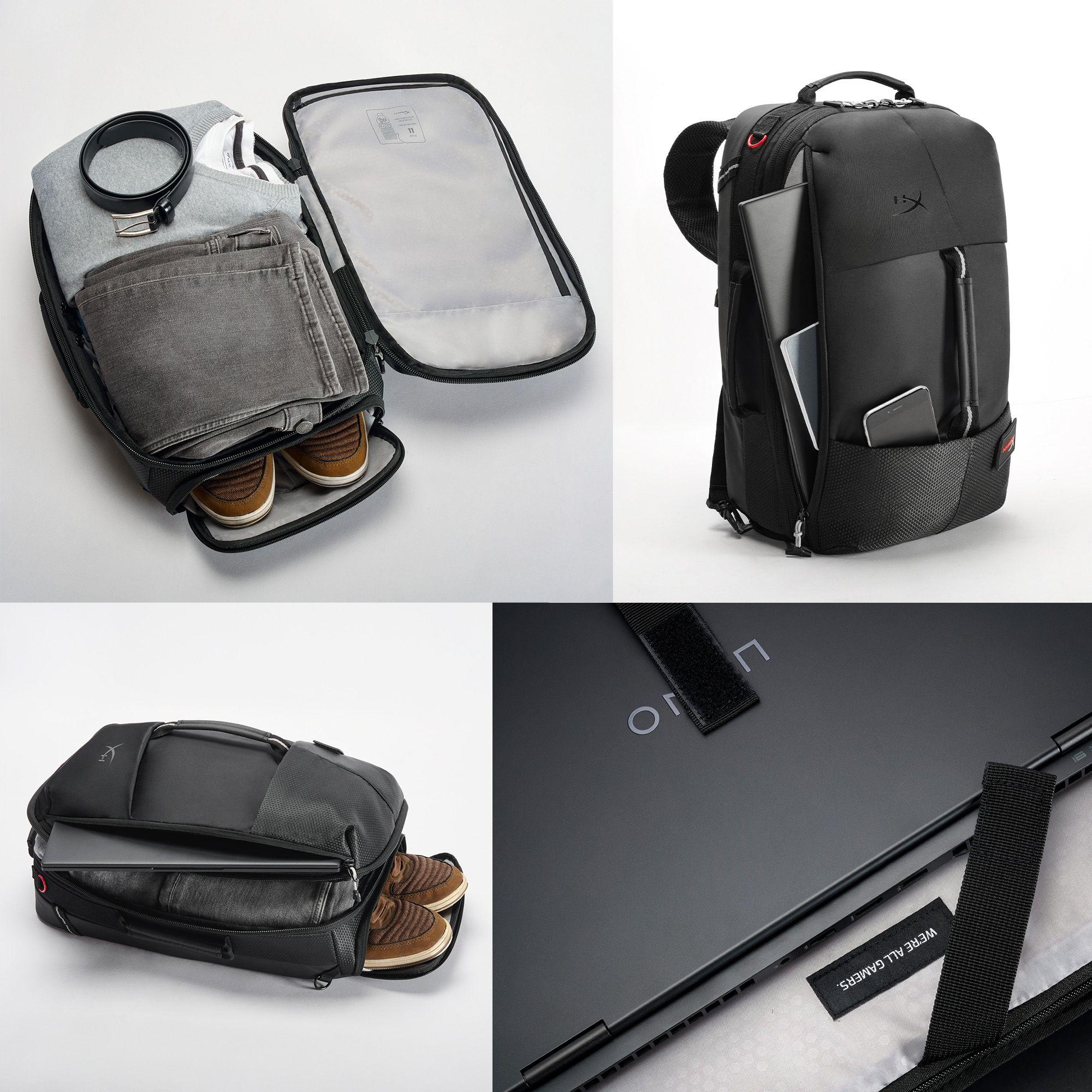 Mochila HYPERX Knight (22,6 l - Poliéster - 40,9 cm - Preto), miniatura 4