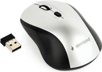 Rato GEMBIRD MUSW-4B-02-BS (Ambidestro - 1600 DPI - Ótico - Preto/Cinza), miniatura 2
