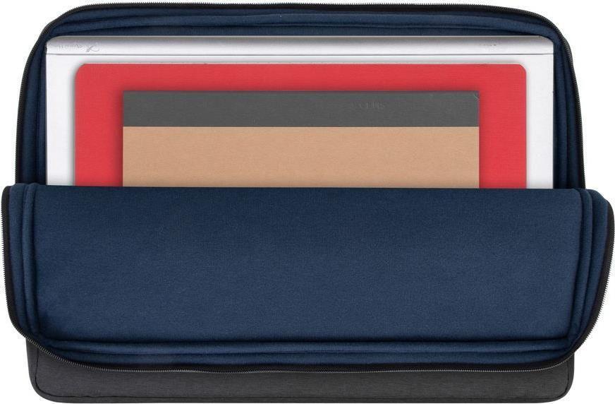 Bolsa para Portátil RIVACASE 7707 (Poliéster RPET - 43,9 cm - Altura 30 cm - Preto)