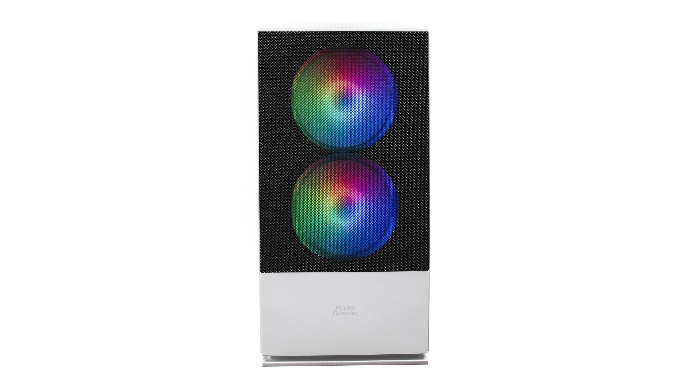 Caixa PC MARS GAMING MCZW (micro ATX, Mini-ITX - Mini Tower - 16 cm - Branco) — miniatura 3