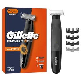 Aparador de Barba GILLETTE Fusion One Hybrid Trimmer & Shaver (Preto)