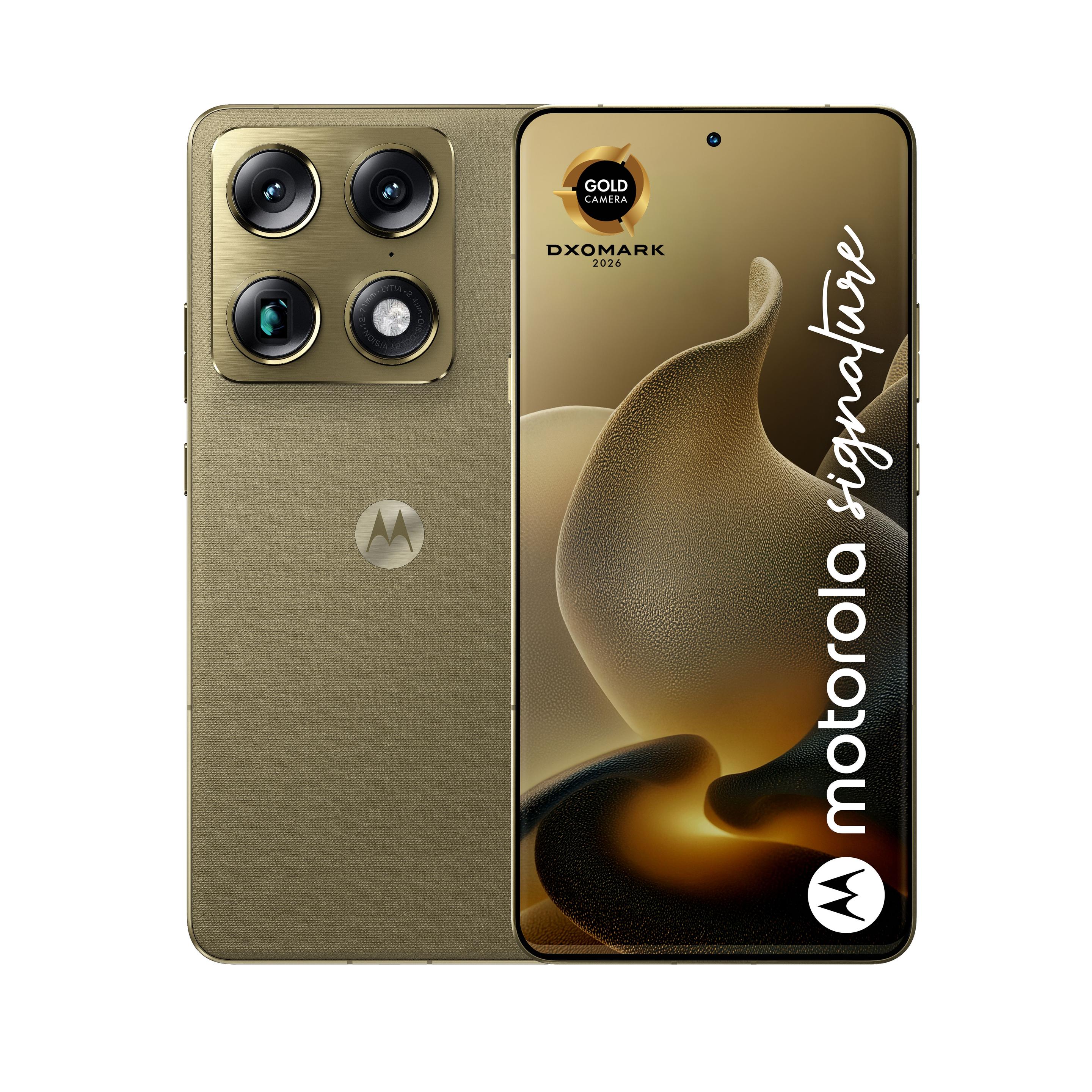 Smartphone MOTOROLA Signature 5G (16GB/512GB - 6,78" - Verde-oliva)