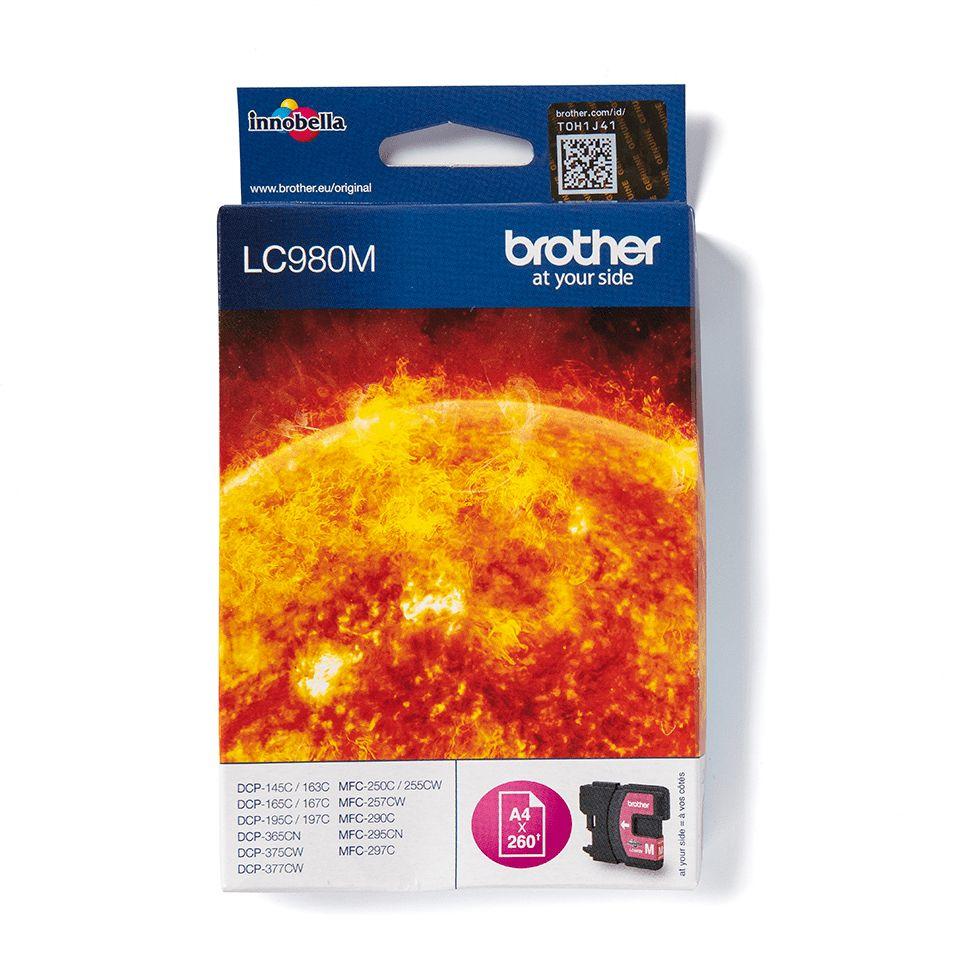 Tinteiro BROTHER LC980M (260 páginas - Magenta)