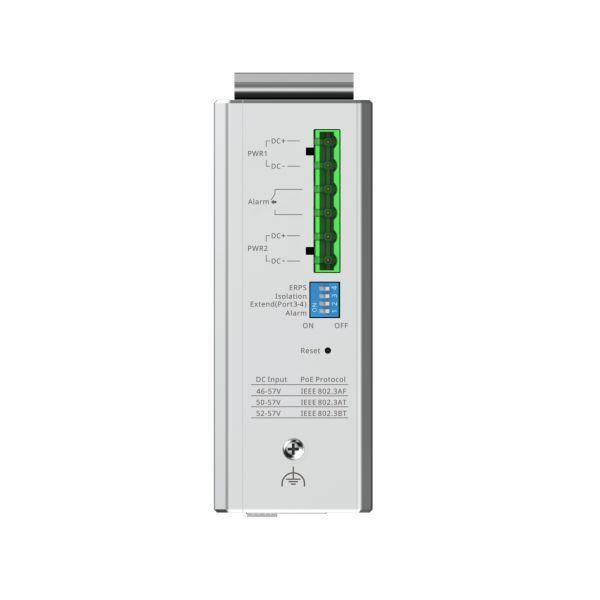 Switch Industrial Gerido REYEE RG-NIS2100-4GT2SFP-HP (10/100/1000 Mbit/s - 12 Gbit/s - L2 - Preto e Aço Inoxidável), miniatura 3