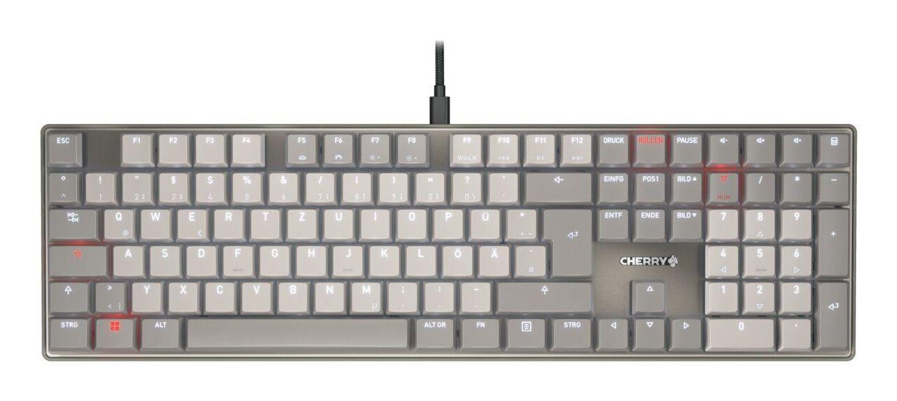 Teclado CHERRY KC 500 MX LP (Alemão - Tamanho completo - USB - Cinzento)