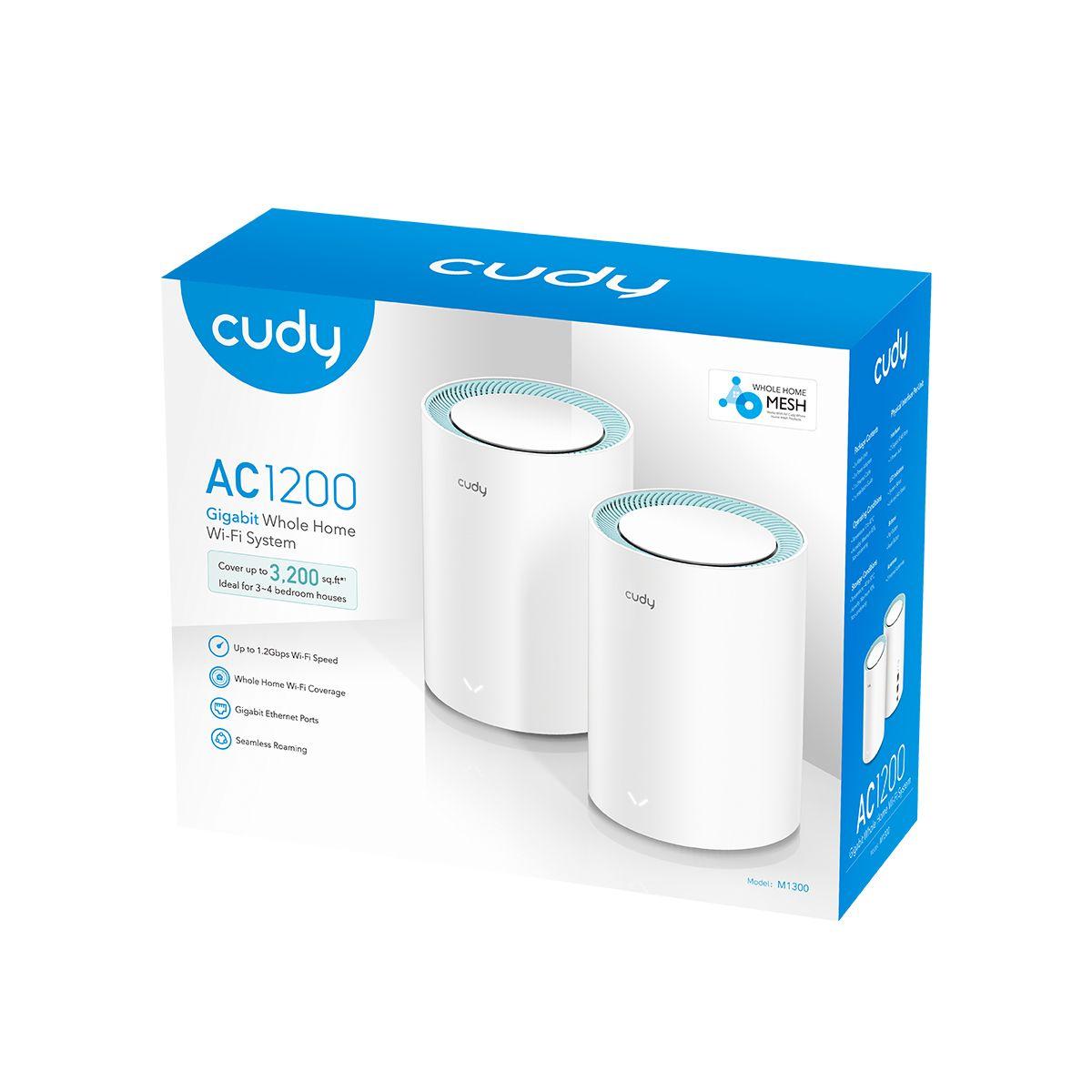 Sistema Wi-Fi Mesh CUDY M1300 2-PACK (Wi-Fi 5 - 1167 Mbps - Dual Band - Branco), miniatura 4