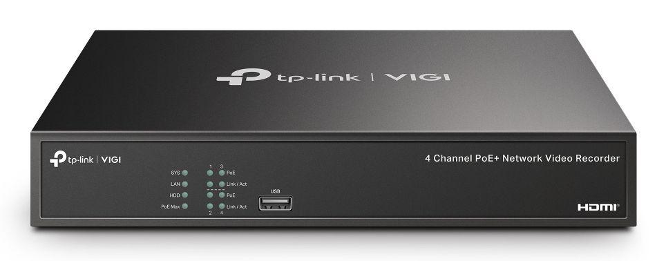 Gravador de Vídeo em Rede TP-LINK VIGI NVR1004H-4P-2TB (4 canais - 2TB - PoE - Preto), miniatura 2