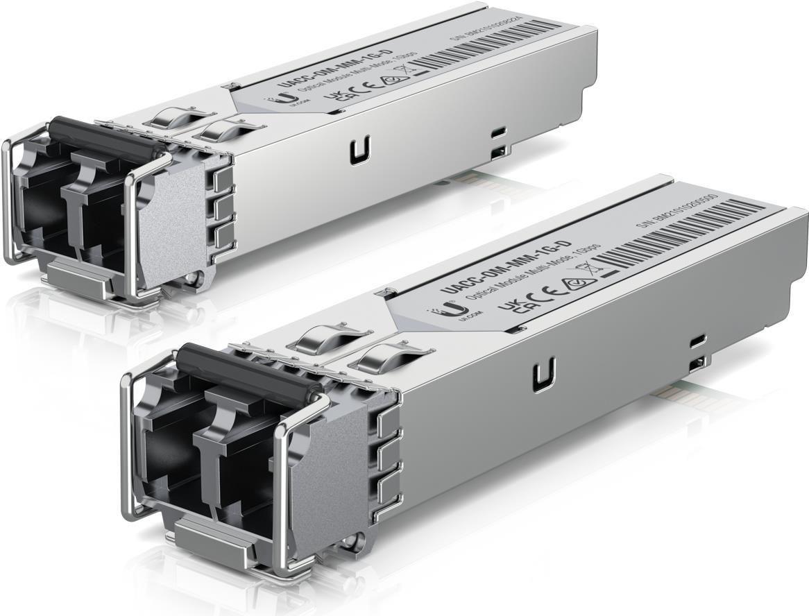 Módulo Transceptor SFP UBIQUITI UACC-OM-MM-1G-D-20 (20 unidades - 1250 Mbit/s - Prateado)