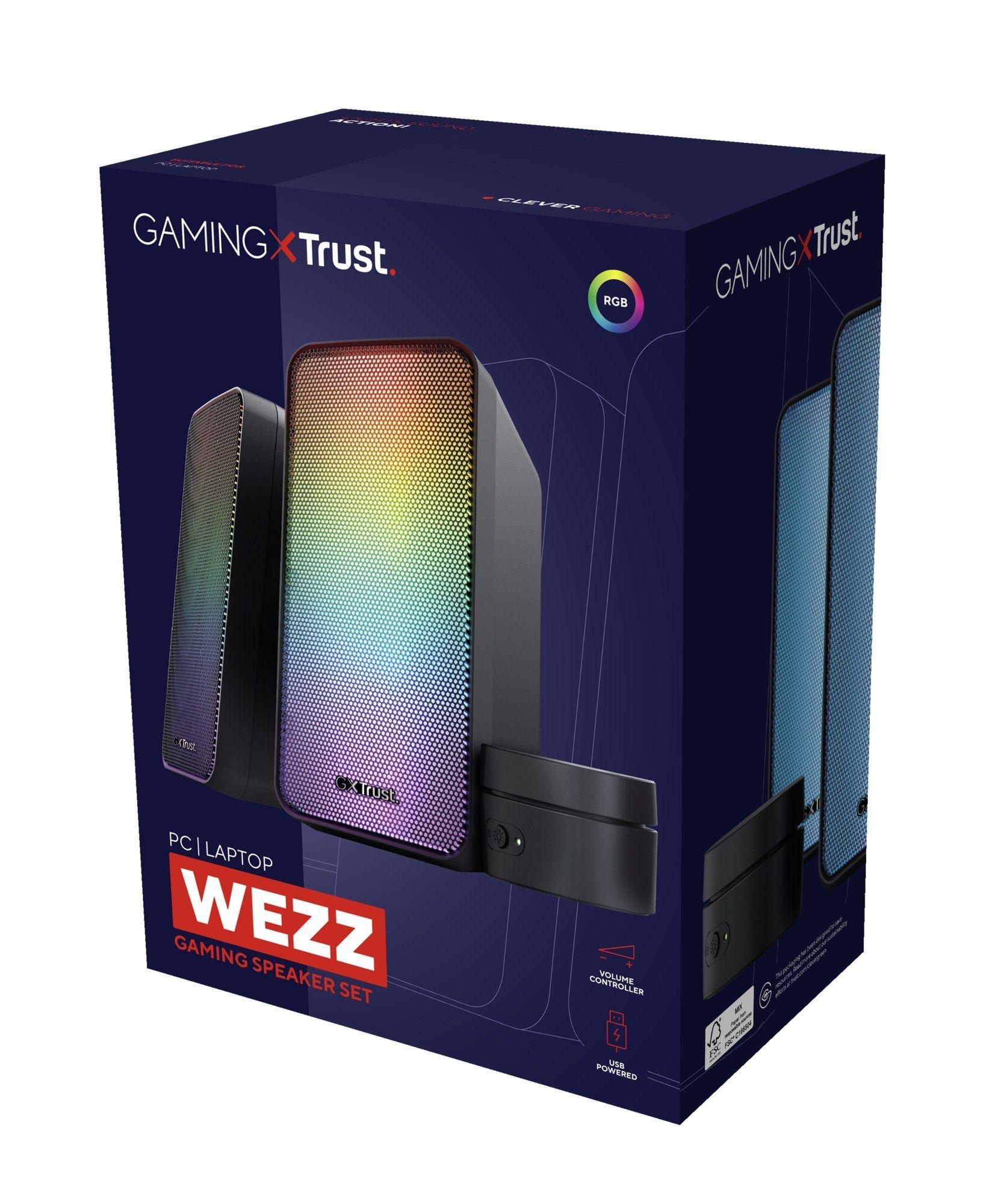 Colunas TRUST GAMING GXT 611 WEZZ (Com fios - 6 W - 2.0 canais - Preto), miniatura 8