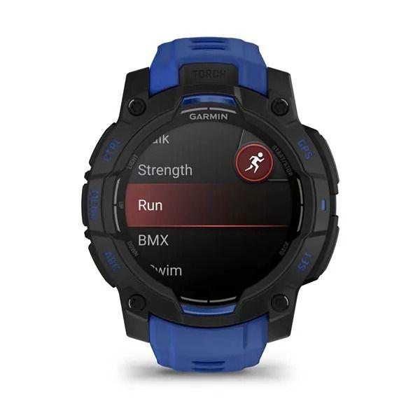 Smartwatch GPS GARMIN Instinct 3 AMOLED (Redondo - AMOLED - 1,2" - Preto/Azul) — miniatura 2