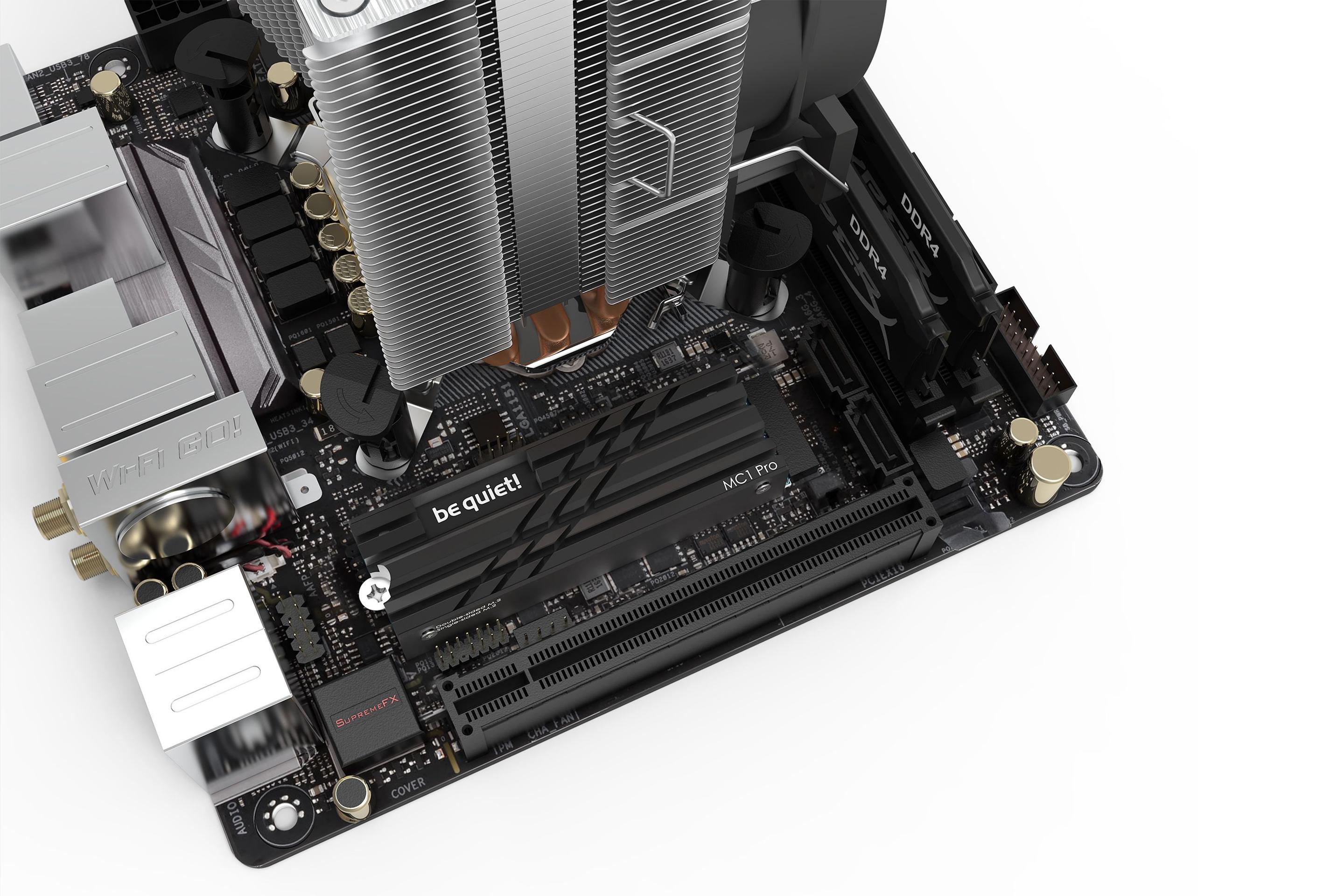 Dissipador SSD M.2 BE QUIET! MC1 Pro (Preto), miniatura 2