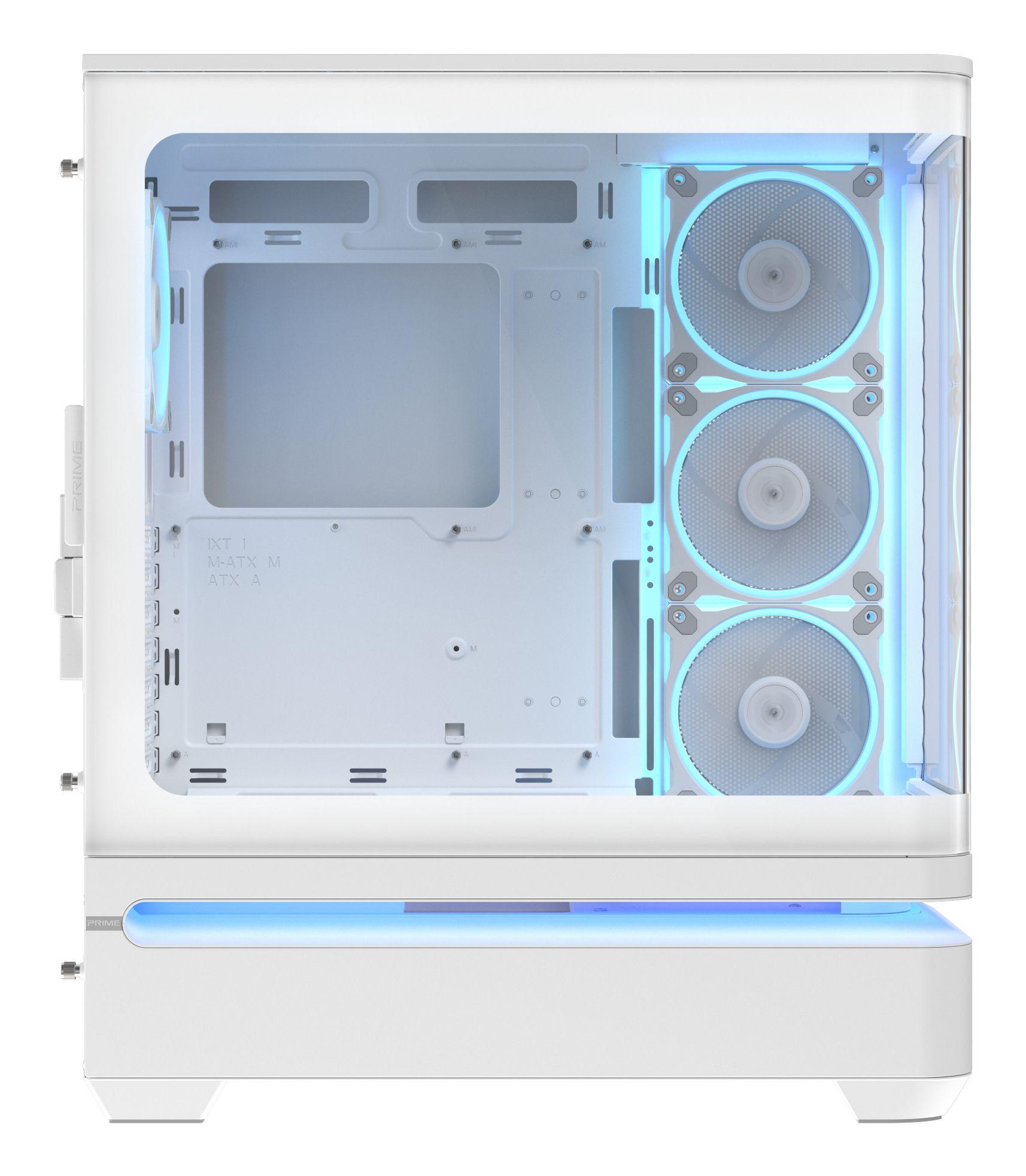 Caixa ATX ASUS PRIME AP304 TG ARGB (ATX, Micro ATX, Mini-ITX - Midi Tower - 175 mm - Branco) — miniatura 8