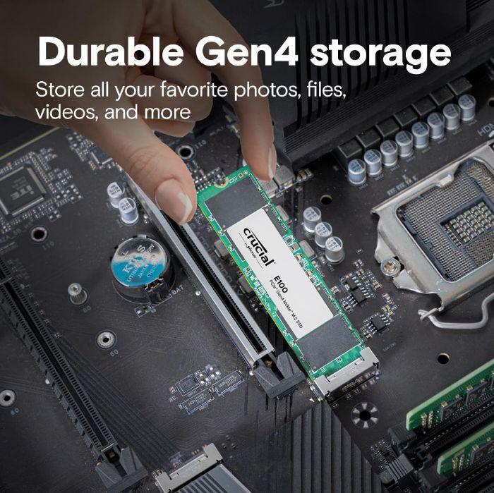 SSD Interno CRUCIAL E100 CT480E100SSD8 (480 GB - M.2 2280 - NVMe PCIe Gen4 x4 - Verde) — miniatura 4