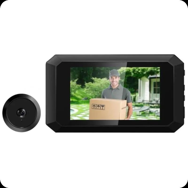Olho Mágico Digital ESCAM C23-G (2 MP - 3,97 polegadas - Preto)