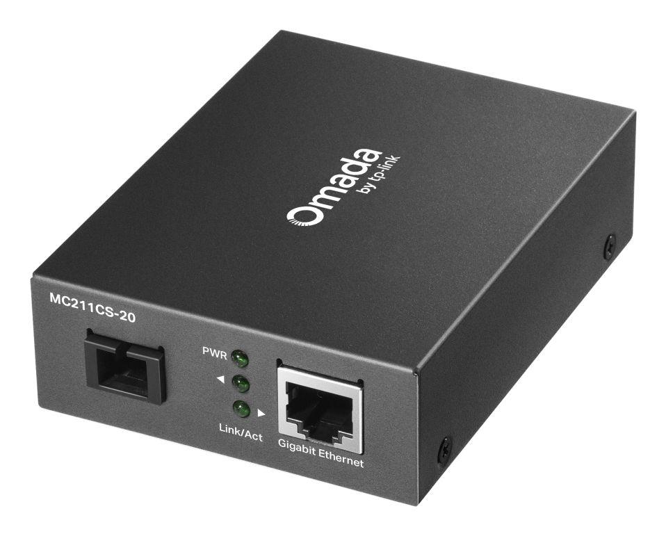 Conversor de Fibra TP-LINK MC211CS-20 (1000 Mbit/s - Preto)
