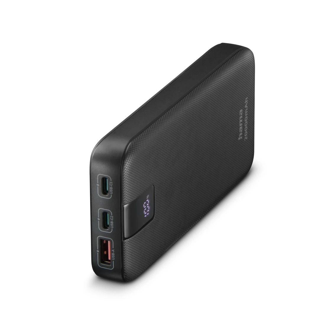 Powerbank HAMA Power Pack PD 20 (20000 mAh - Quick Charge 3.0 - USB Type-C - Antracite)