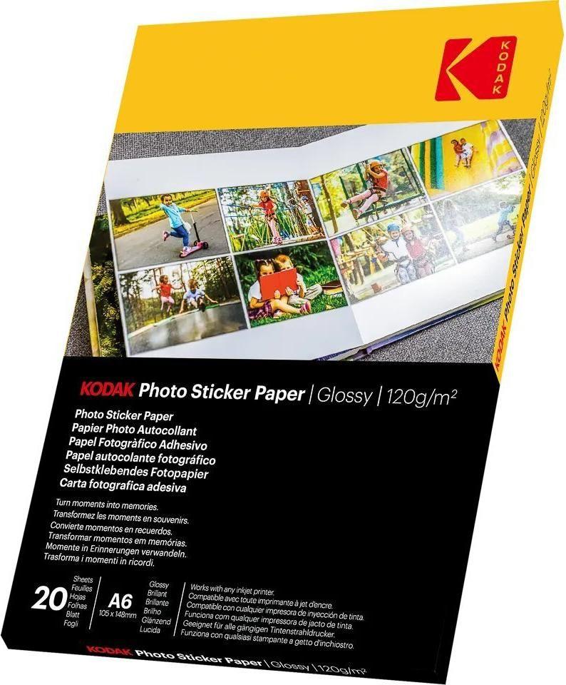 Papel Fotográfico Autocolante KODAK Photo Fabric 185Z001560 (10 x 15 cm - 20 folhas)