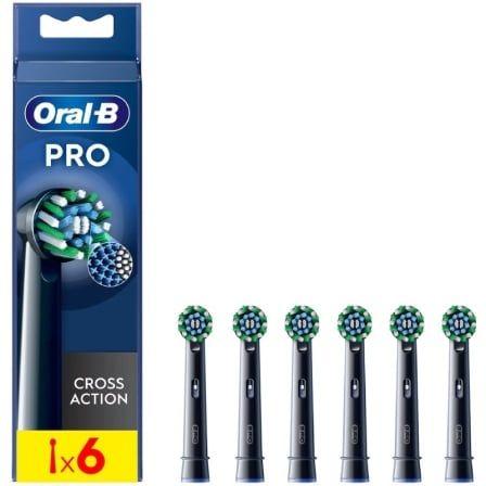 Cabeças de Substituição ORAL-B CrossAction EB50BRX (Preto)