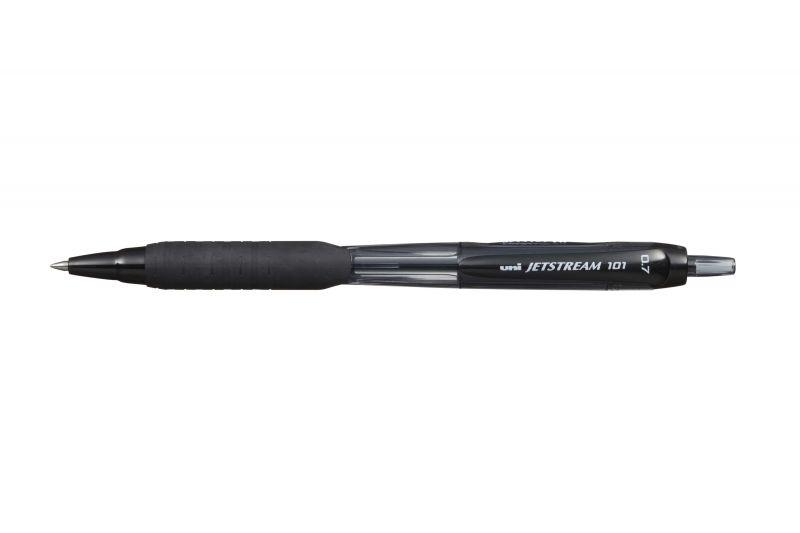 Caneta Esferográfica UNIBALL JetStream 101 (Plástico - Preto)