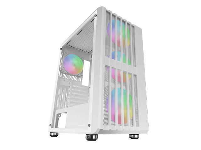 Caixa PC MARS GAMING MC-VAULT (ATX, micro ATX, Mini-ITX - Midi Tower - ATX, micro-ATX, Mini-ITX - Branco) — miniatura 2
