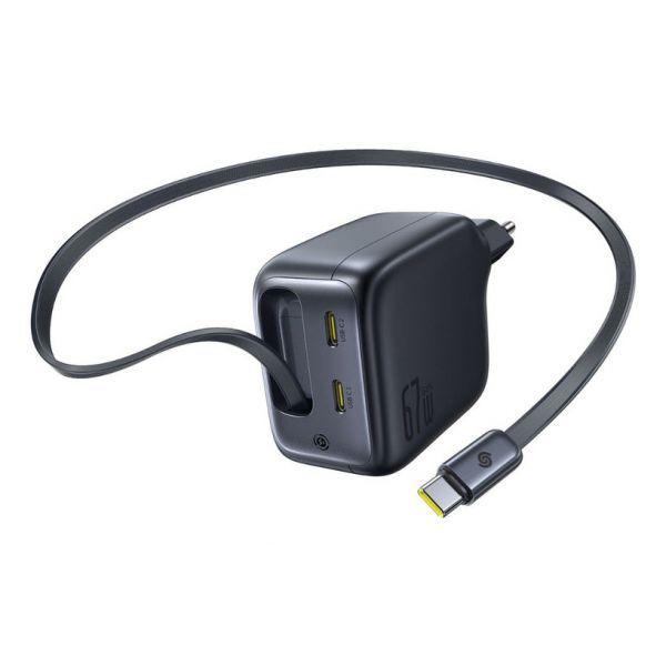 Carregador de Parede BASEUS EnerCore CJ11 (67 W - GaN6 - Preto) — miniatura 4