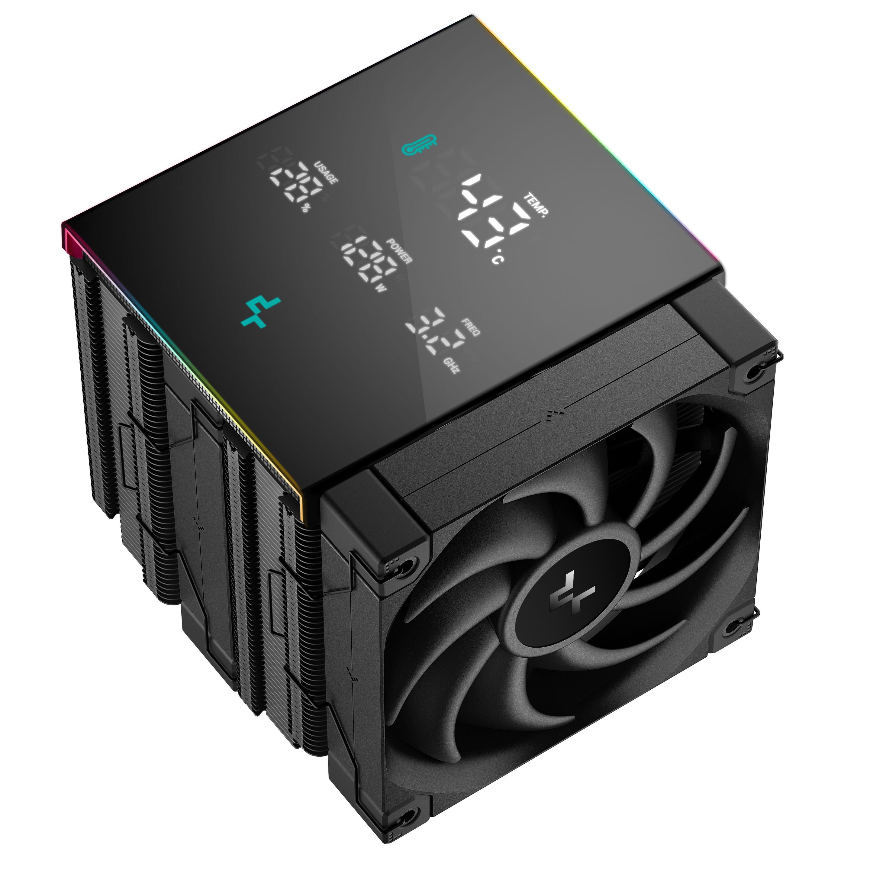 Dissipador de CPU DEEPCOOL AK620 Digital Pro (Alumínio - LED - Preto) — miniatura 3