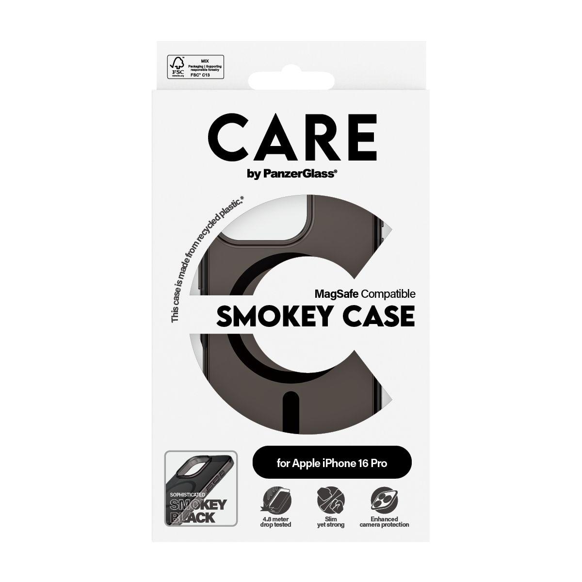 Capa PANZERGLASS CARE Case Flagship Smokey MagSAFE iPhone 16 Pro (Apple iPhone 16 Pro - Apple - Preto), miniatura 3