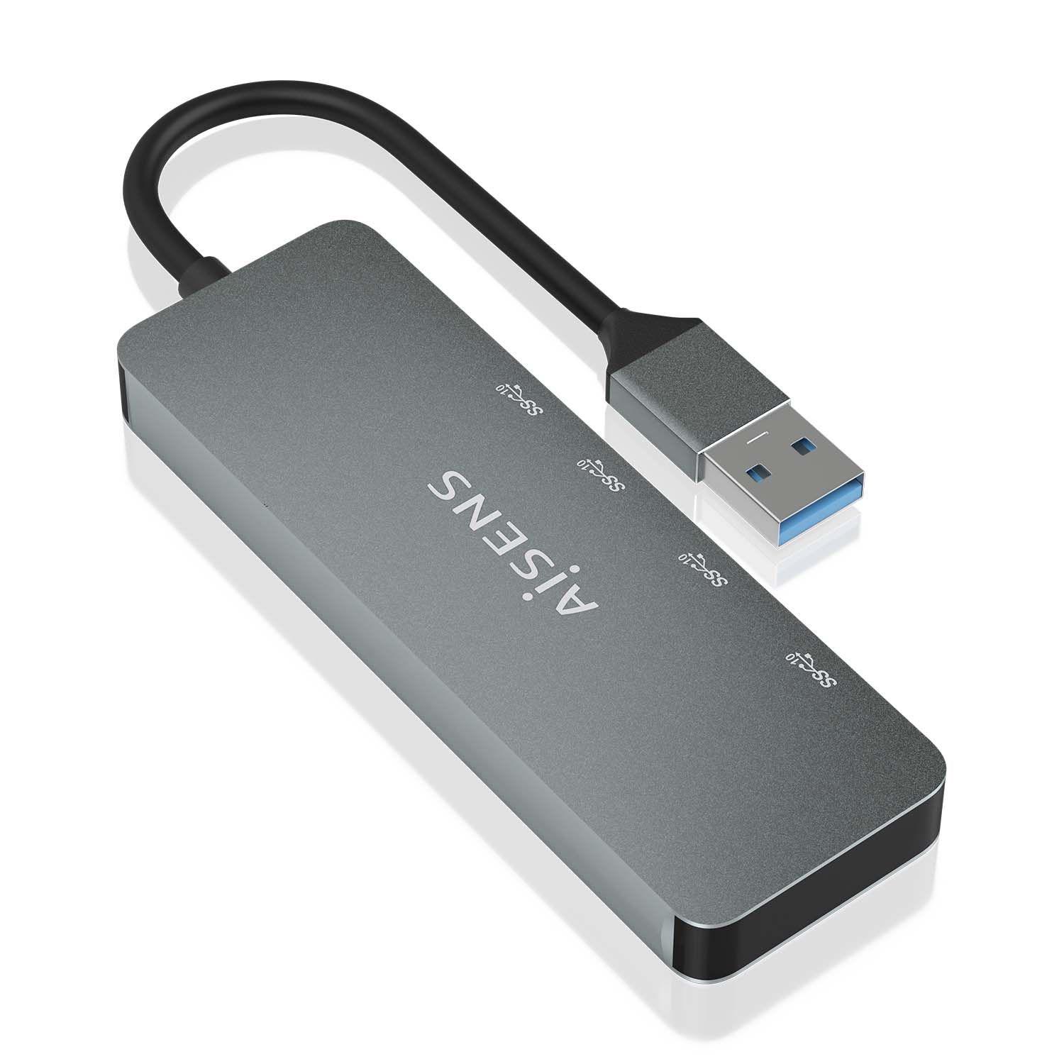 Hub USB AISENS A106-0696 (0,15 m - Cinzento) — miniatura 2