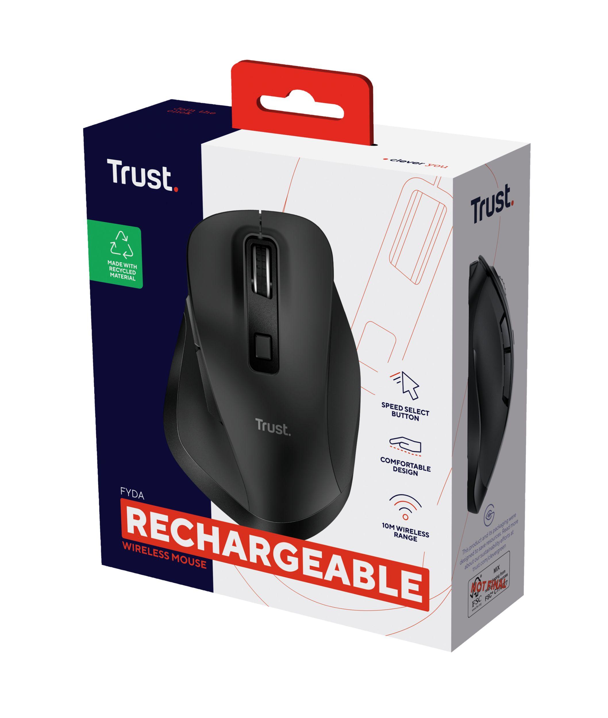 Rato TRUST Fyda Eco (Mão direita - 2400 DPI - Ótico - Preto), miniatura 6