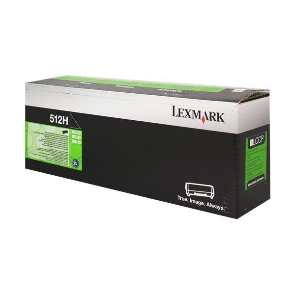 Toner LEXMARK 512H (5000 páginas - Lexmark MS312dn, MS415dn - Preto)